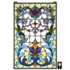 Design Toscano TF28026 18 Inch Bonifacio Stained Glass Window