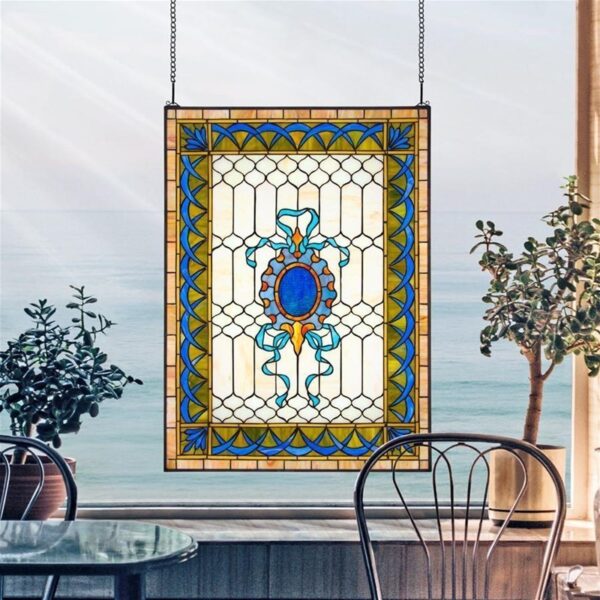 Design Toscano TF28027 30 Inch Cranbrook Terrace Stained Glass Window