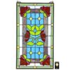 Design Toscano TF805 13 1/2 Inch Anemone Stained Glass Window