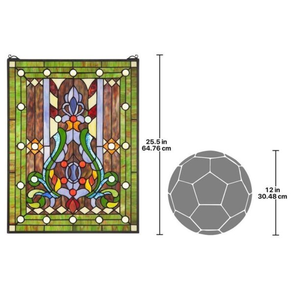 Design Toscano TF816 19 Inch Hepburn Stained Glass Window