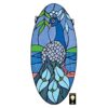 Design Toscano TF9806 11 Inch Majestic Peacock Stained Glass Window