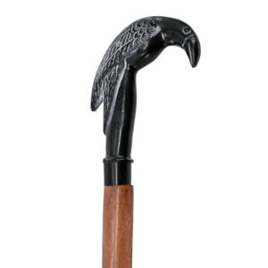 Design Toscano TV62002 3 Inch Poes Mystic Raven Walking Stick