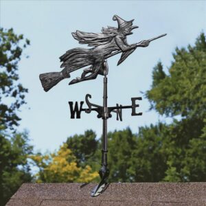 Design Toscano WH456 23 Inch Roof Mount Windblown Wicked Witch Metal Weathervane