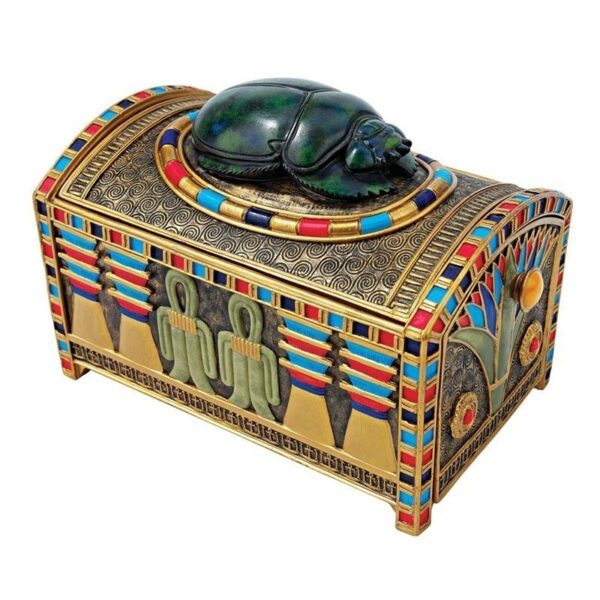 Design Toscano WU72299 3 1/2 Inch Royal Egyptian Scarab Treasure Box