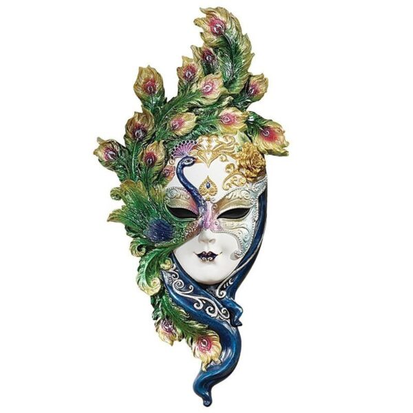 Design Toscano WU74139 6 1/2 Inch Peacock Mask