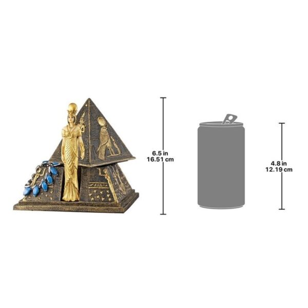 Design Toscano WU74577 6 1/2 Inch Isis Pyramid Treasure Box