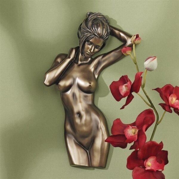 Design Toscano WU75245 6 1/2 Inch La Donna Nude Female Torso Plaque