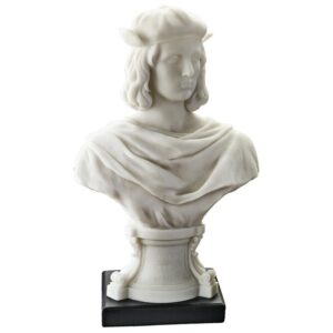 Design Toscano WU75566 6 Inch Raphael Marble Resin Bust