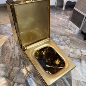 One-Piece Square Toilet Black And Gold (Copy)